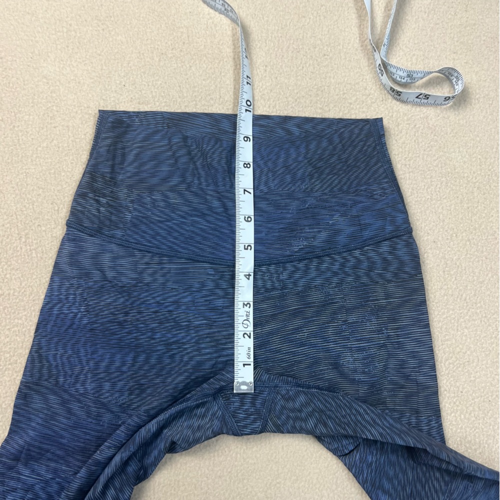 Lululemon Wunder Under 7/8 Tight Luxtreme 25" Linear Flux Battleship Multi sz 4 - Picture 4 of 7
